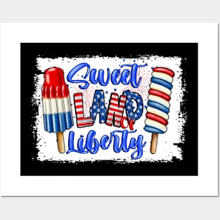 Sweet Land Liberty 4th Of July Cool Patriotic American Posters and Art